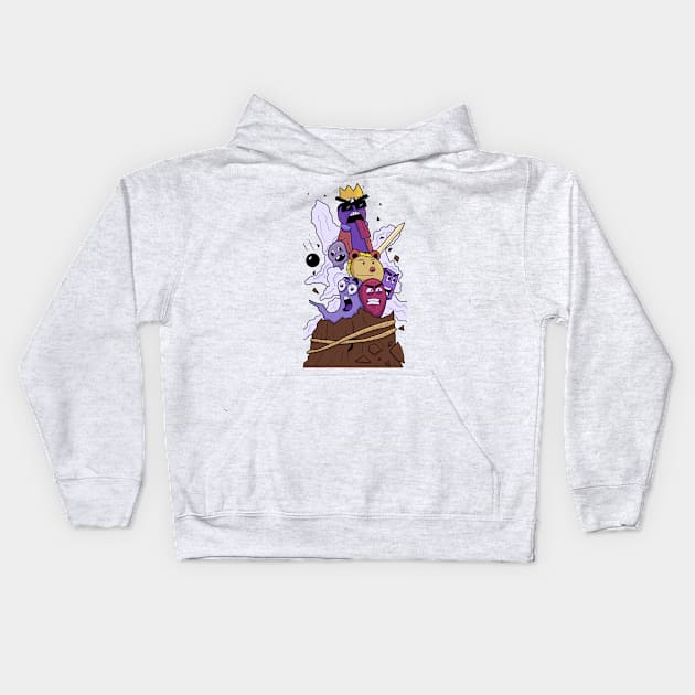 Doodle Pirates Kids Hoodie by Lnd Art